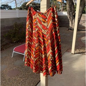 Jones New York Collection linen silk blend maxi skirt size 8